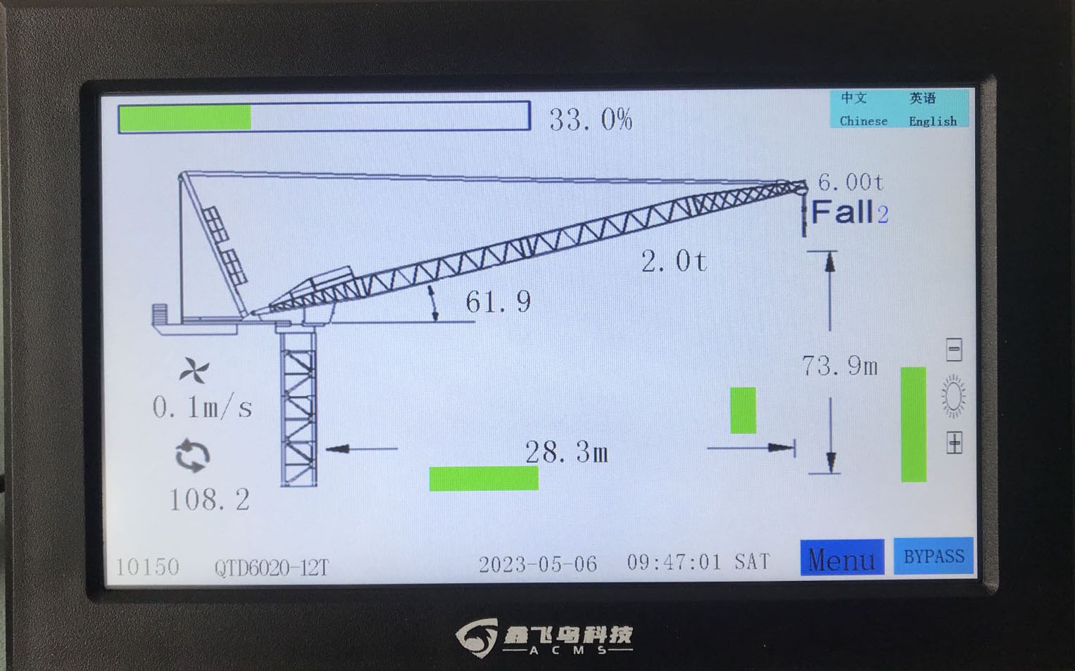 AS-100T Load Moment Indicator